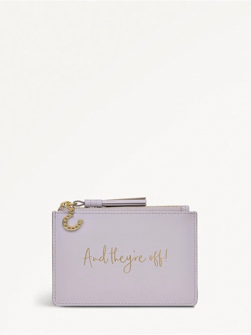 RADLEY LONDON Lavender Leather Card & Key Holder with Gold Script